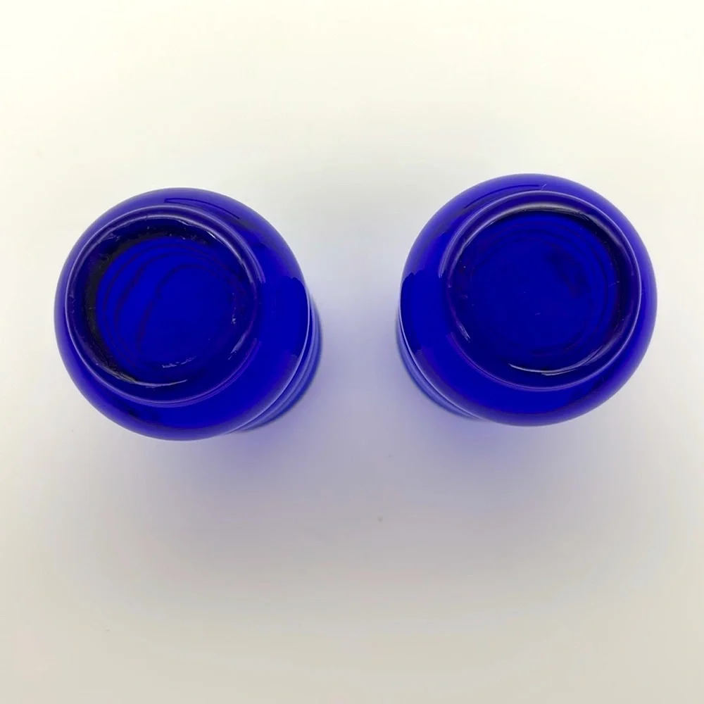 Vintage Set Of 2 Harpo 4 Ounce Flat Tumbler By Louie Glass Company